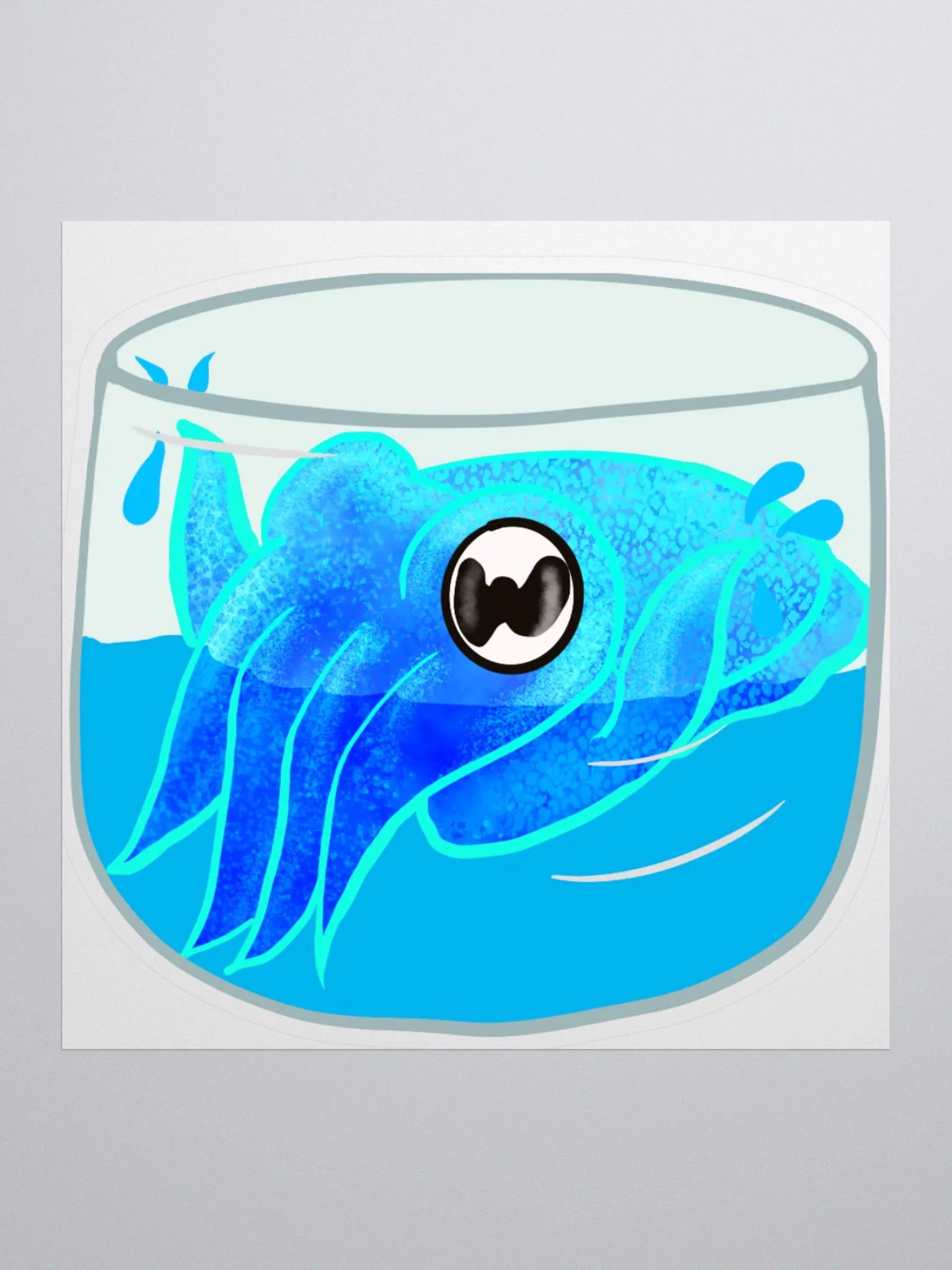 Hydrating Cuttlefish Sticker product image (1)