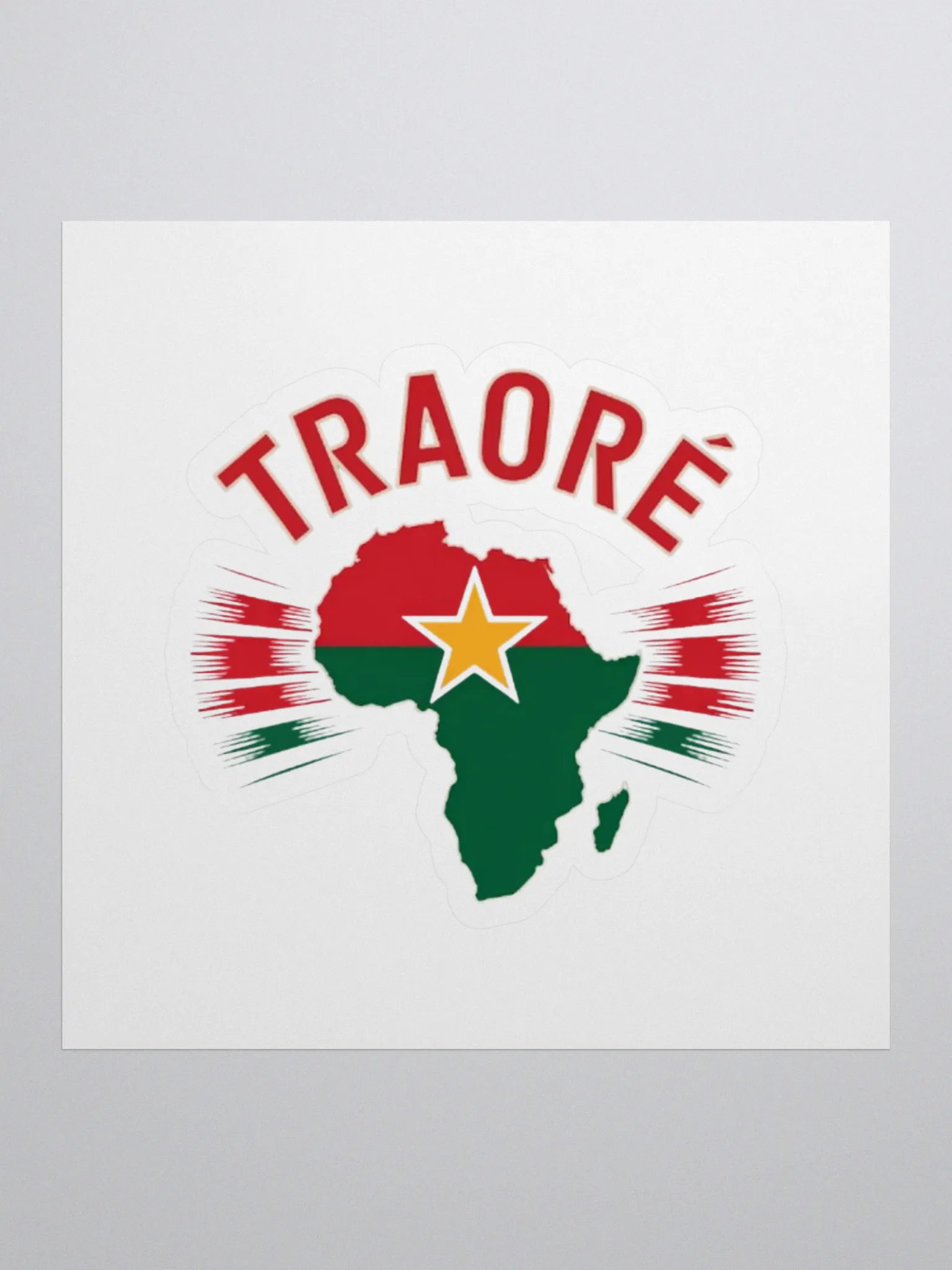 Traore Burkina Faso African Africa for Ibrahim Traoré Sticker product image (1)