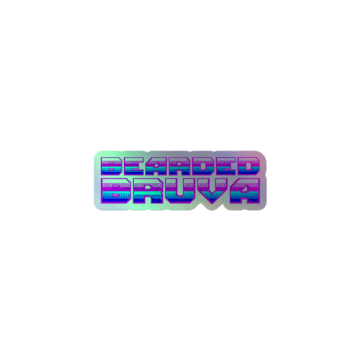 BEARDEDBRUVA Holographic Sticker Sheet product image (1)