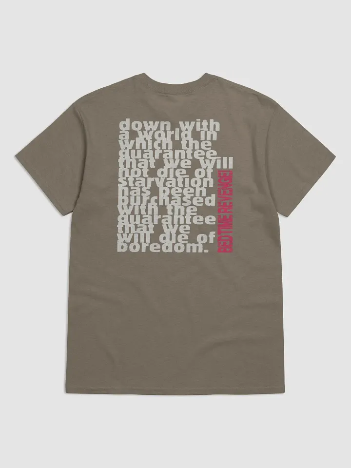 Bedtime Revenge! tee w/ die of boredom quote on back product image (6)
