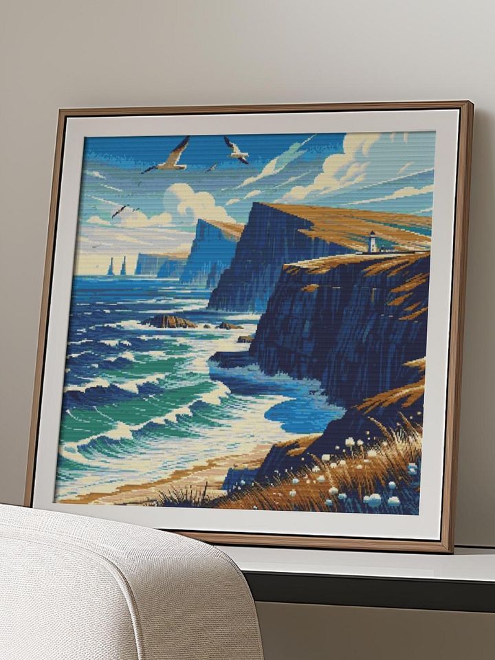 Sea Cliffs Cross Stitch Pattern product image (2)