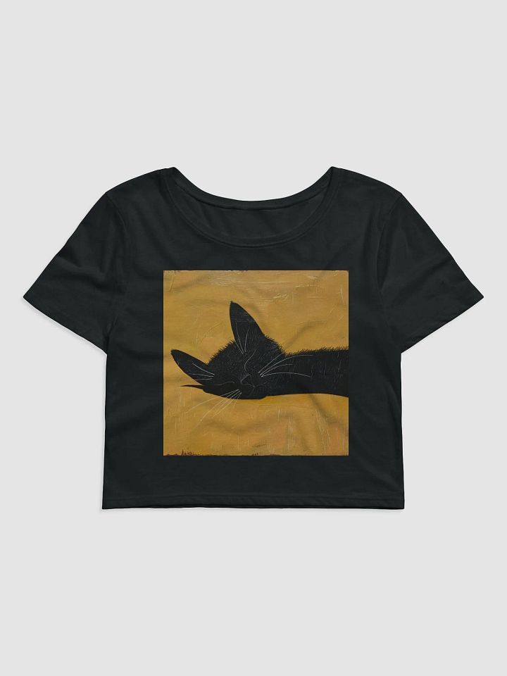 Bella+Canvas Women's Crop Tee-Sublicolor-Sweet Sleeping Black Cat product image (1)