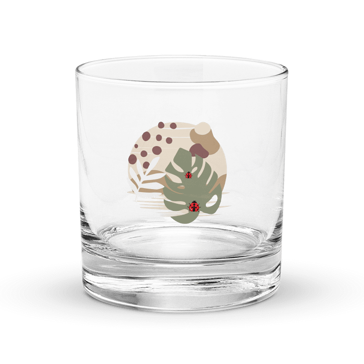 Ladybug Leaf Glass Art product image (1)
