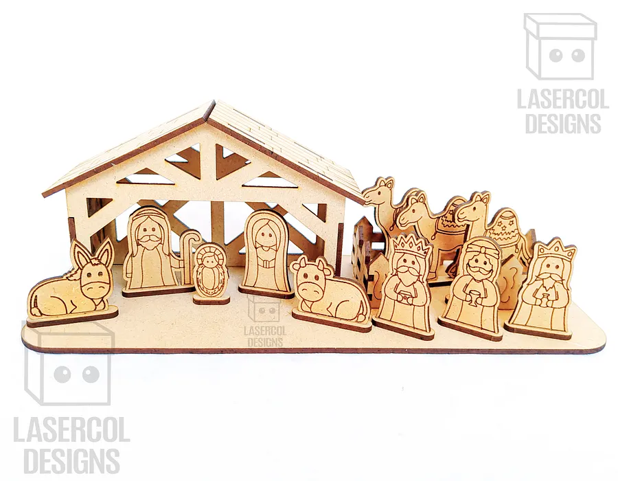 Nativity Scene - Christmas Gift - Laser Cut Files product image (2)