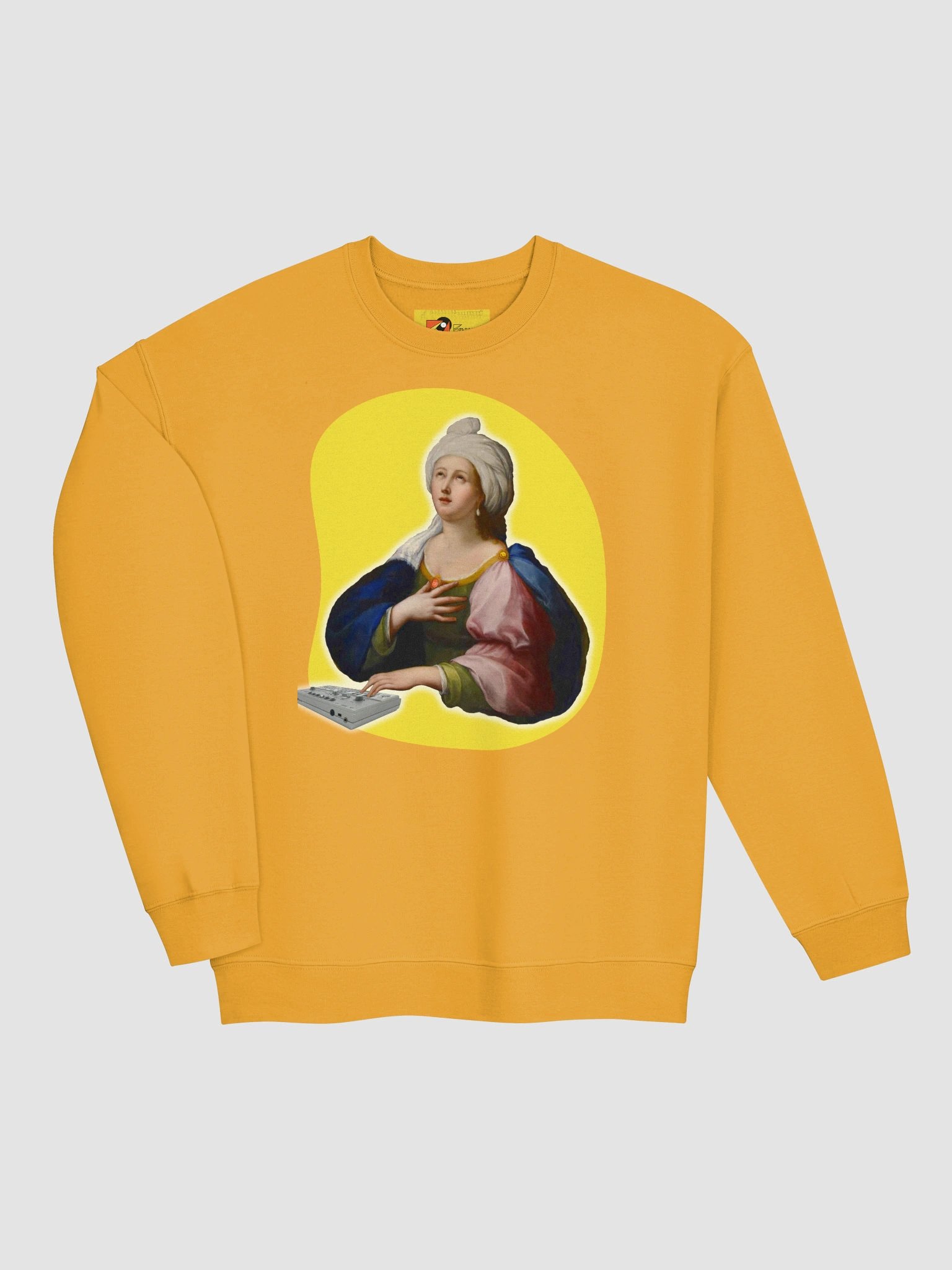 Santa Cecilia’s Acid Mass, by Frank Fonik Techno EDM Classic Crewneck Sweatshirt product image (15)