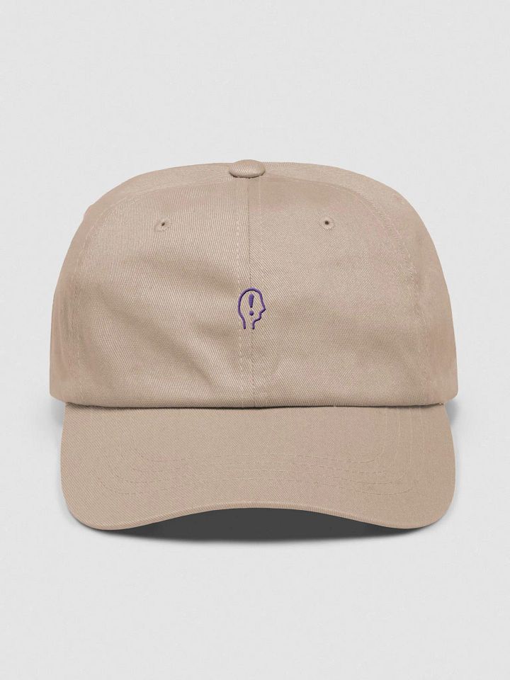EXCLAIMING MENTALLY (sm. design, purple thread) classic dad hat product image (65)