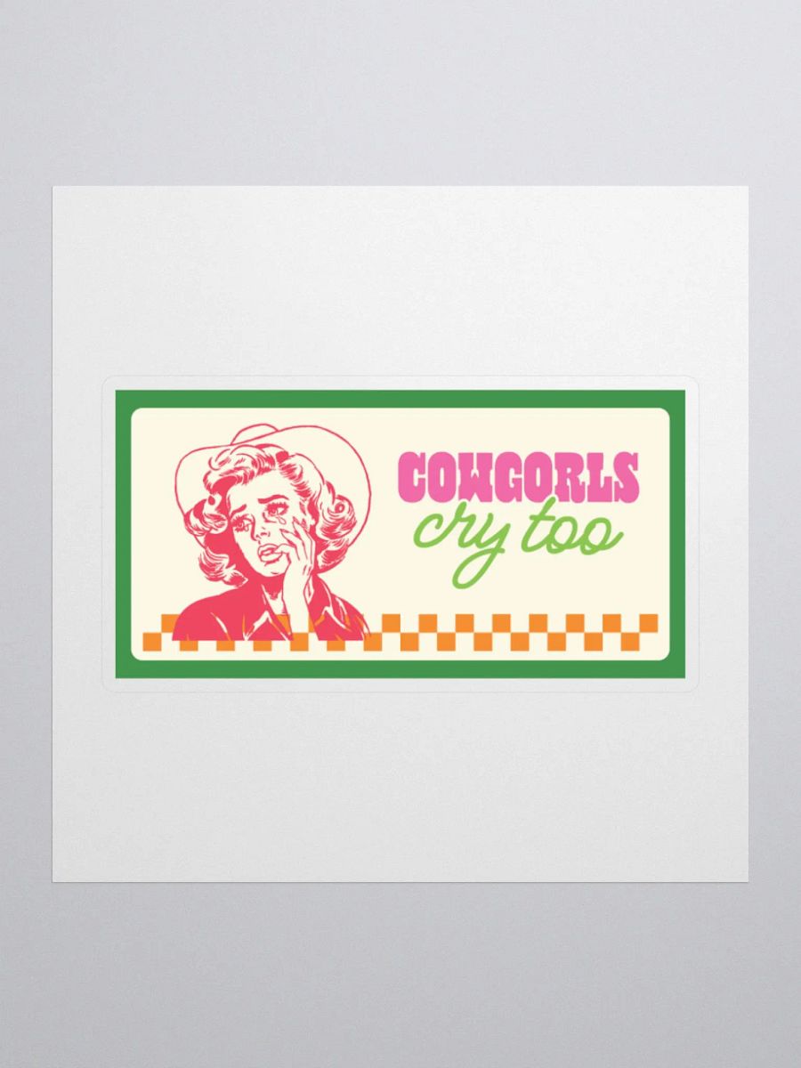 cowgorls cry too sticker product image (3)