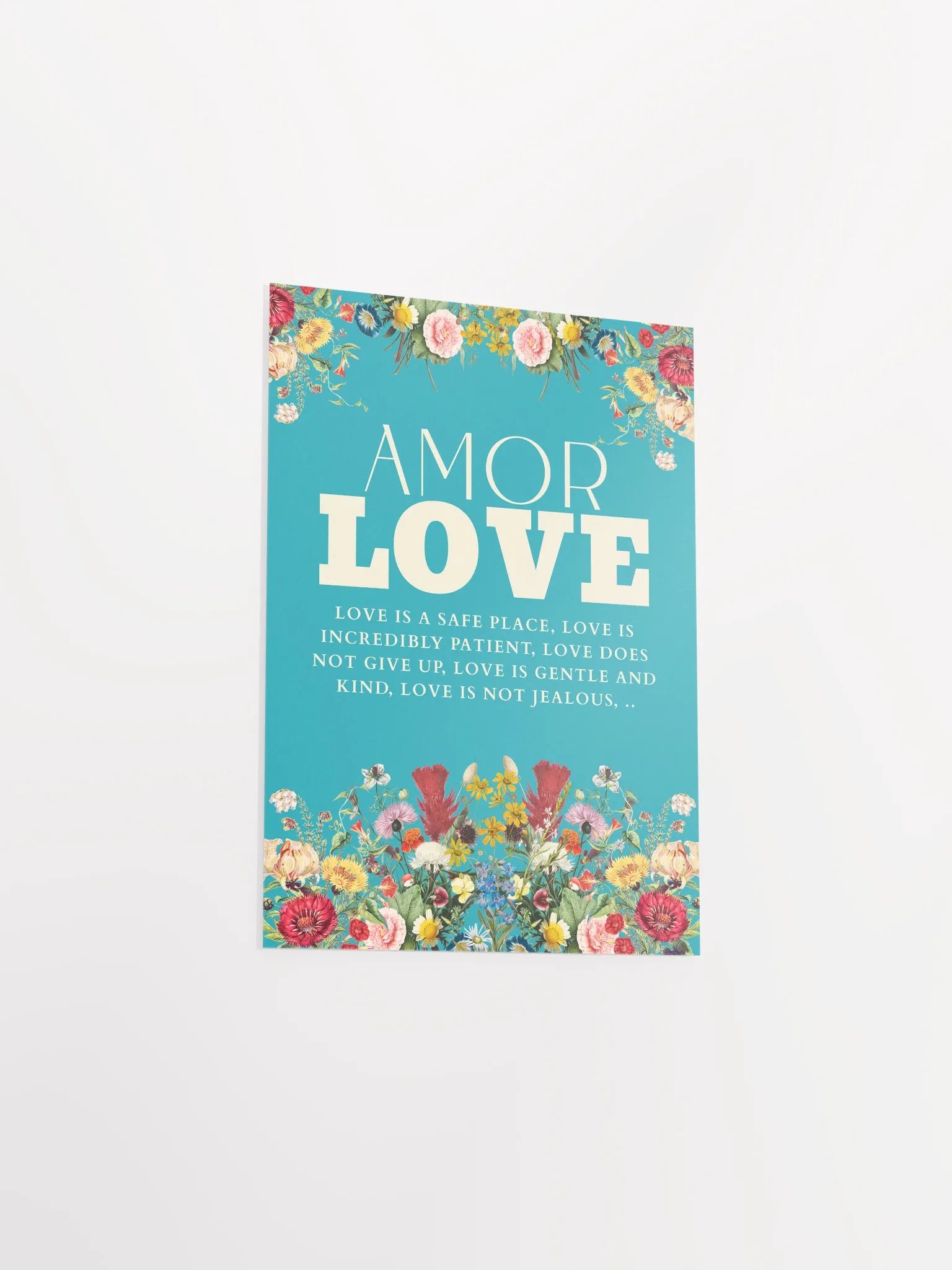 Amor Love: Floral Affirmation Poster product image (11)
