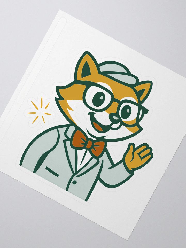 Dapper Fox Kiss Cut Stickers product image (2)