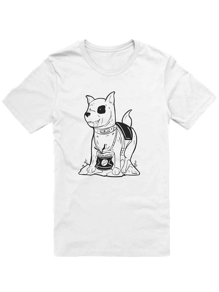 Chalk rock climbing dog T-shirt product image (1)
