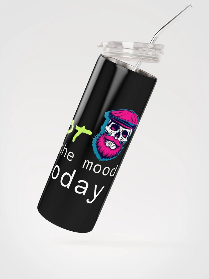 Mustache Skull Stainless Steel Tumbler product image (2)