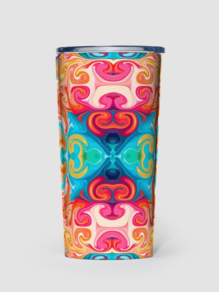 Vibrant symmetrical pattern 20oz stainless steel Tumbler product image (1)