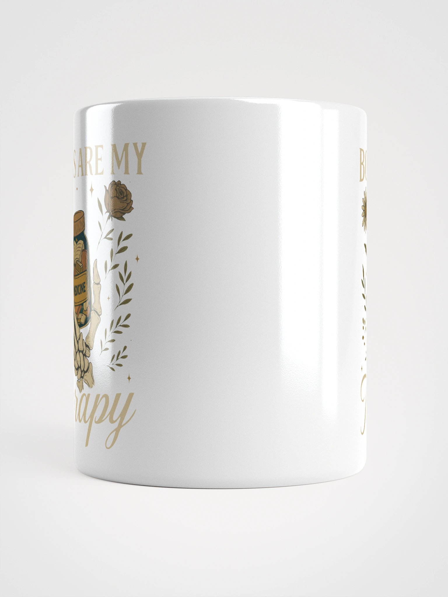 Books Are My Therapy Glossy Mug product image (6)