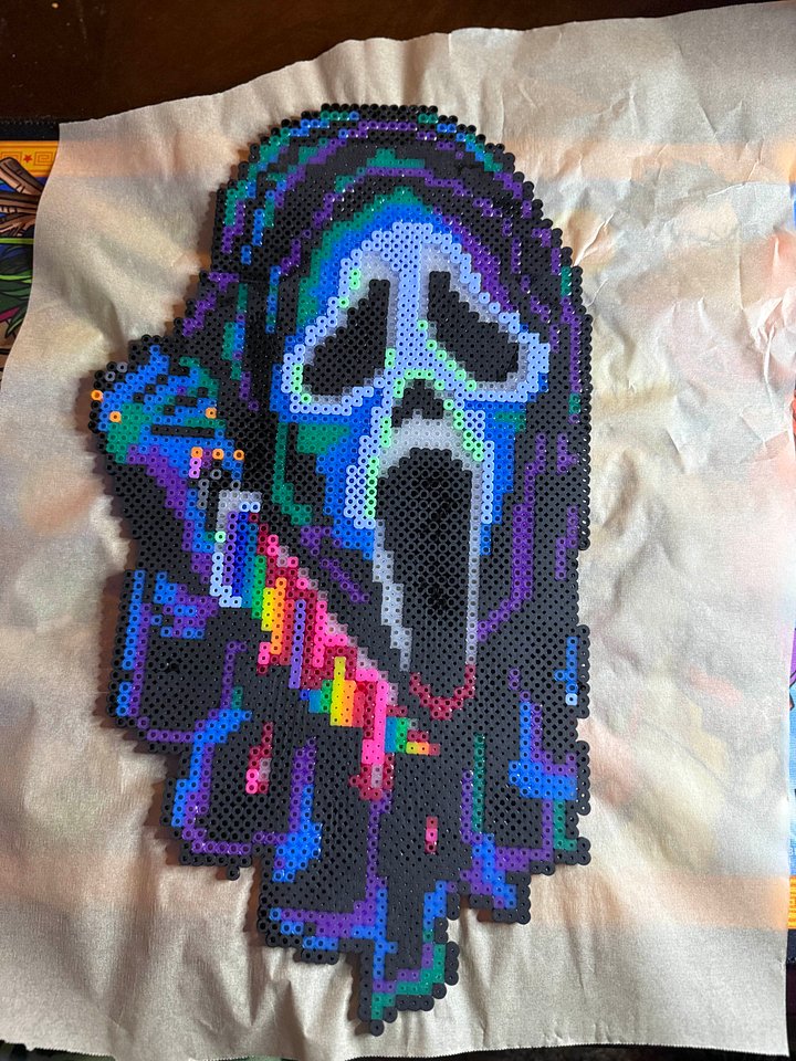 Big Ghostface Perler product image (1)