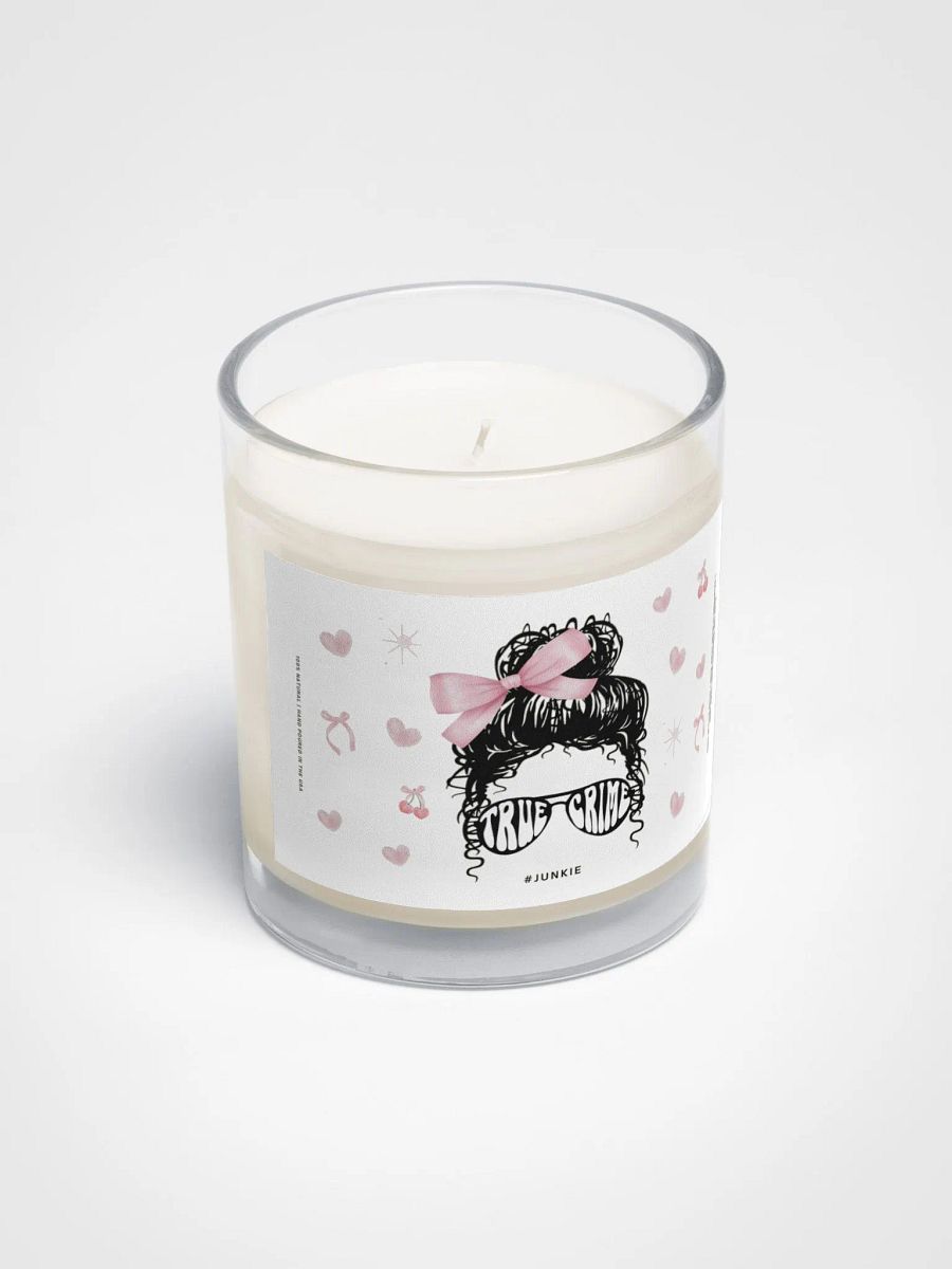 Funny gift for a godmother - Coquette true-crime junkie - Soy wax vegan candle product image (3)