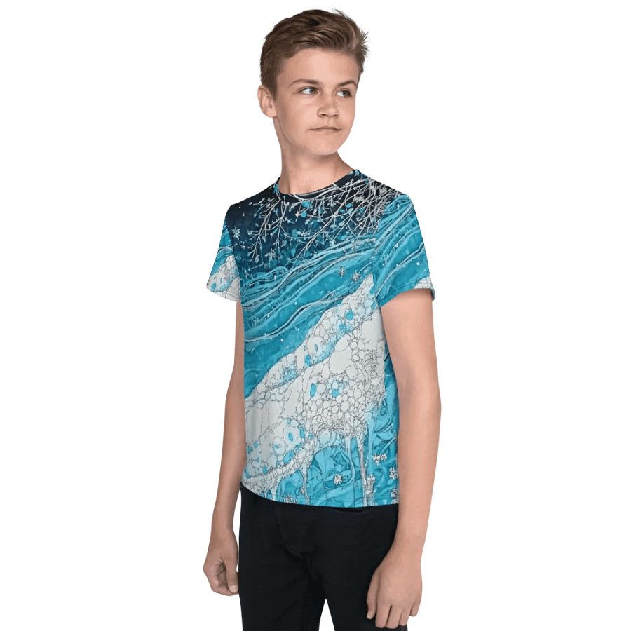 Winter Frost, Unisex Youth Crew Neck T-Shirt product image (4)