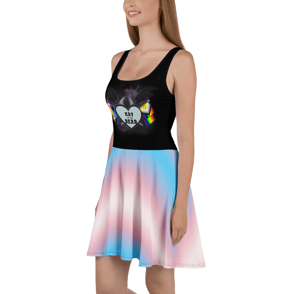 Kay_of_the_Dead Pride Logo Dress With Transgender Pride Skirt product image (1)