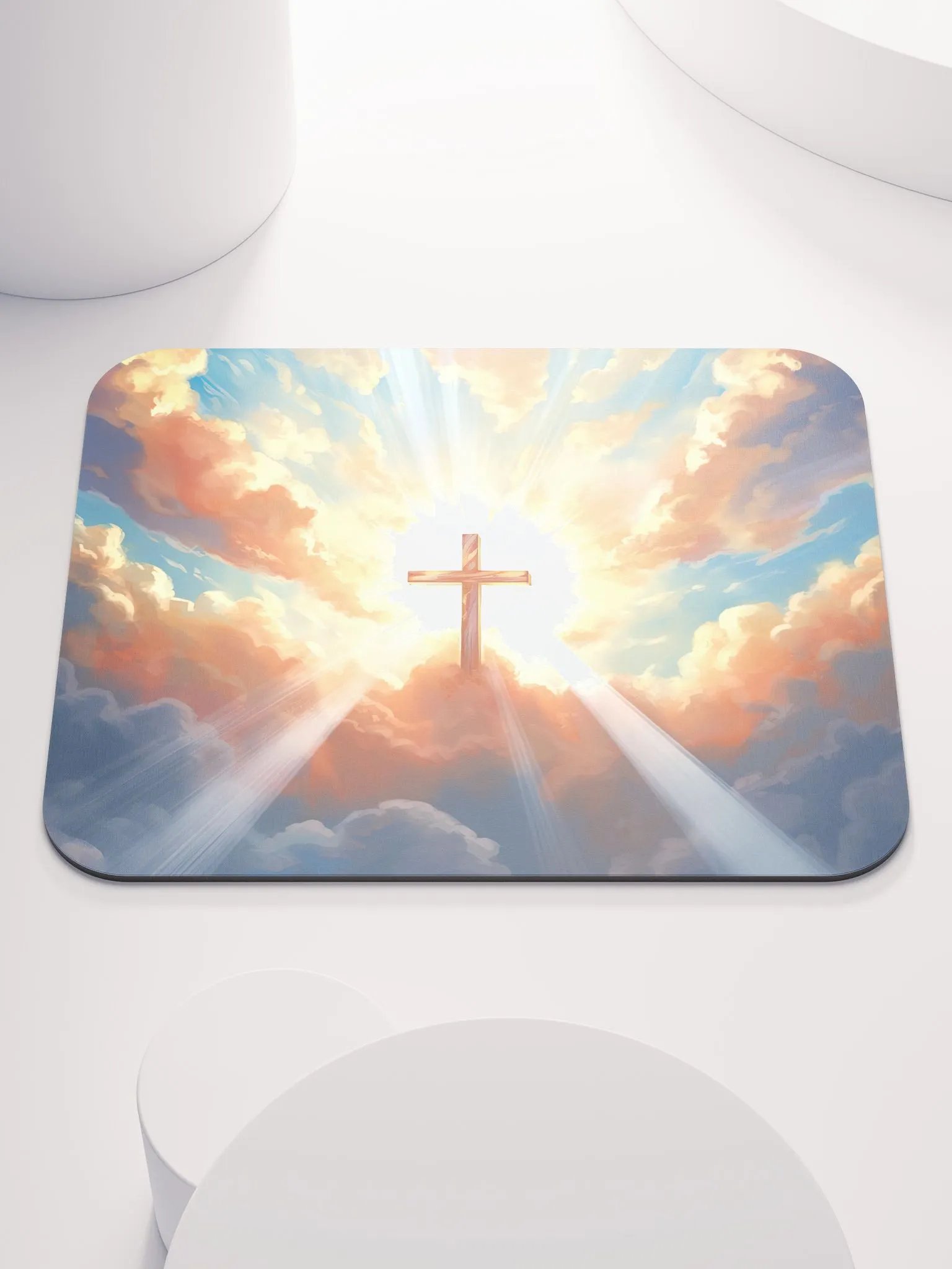 Jesus is the Light Mouse Pad product image (1)