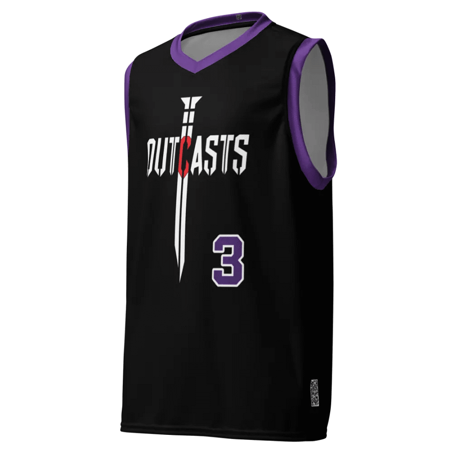 Outcasts Basketball Jersey Purple/Black product image (4)