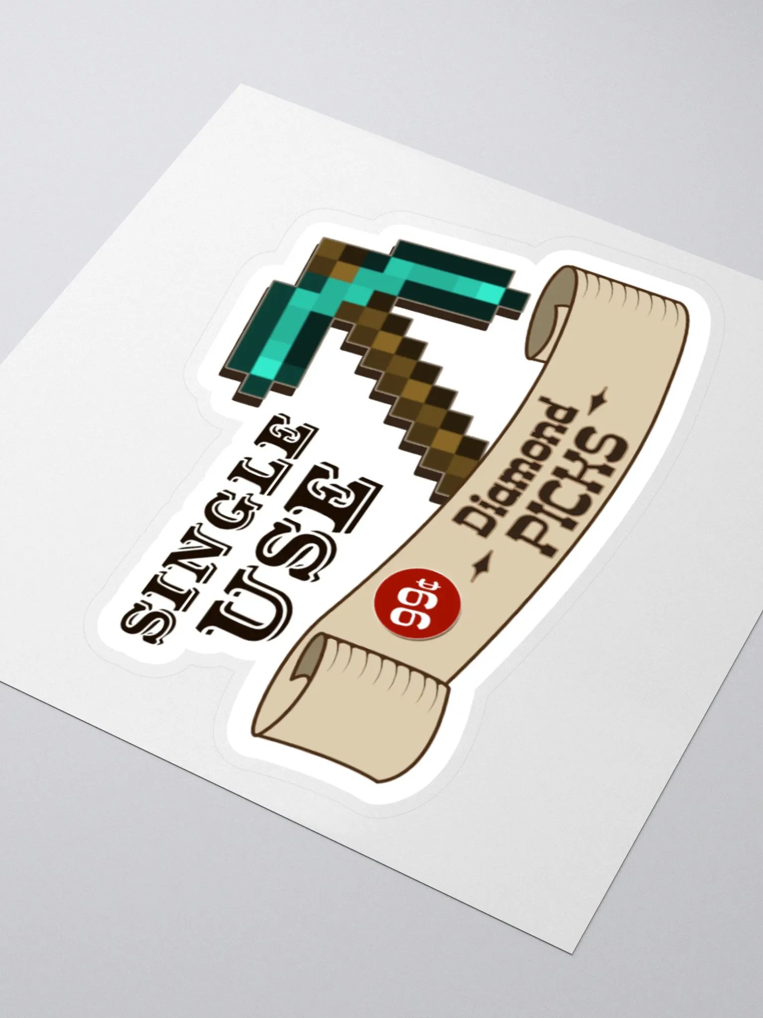 Single Use Pickaxes Sticker product image (7)