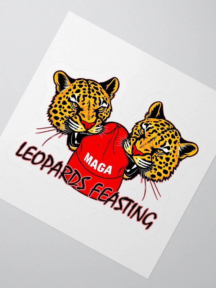Leopards Feasting On MAGA Sticker product image (6)