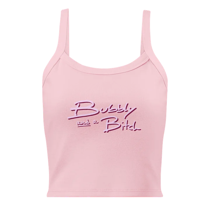 Bubbly and a B (pink shadow design) tank product image (1)