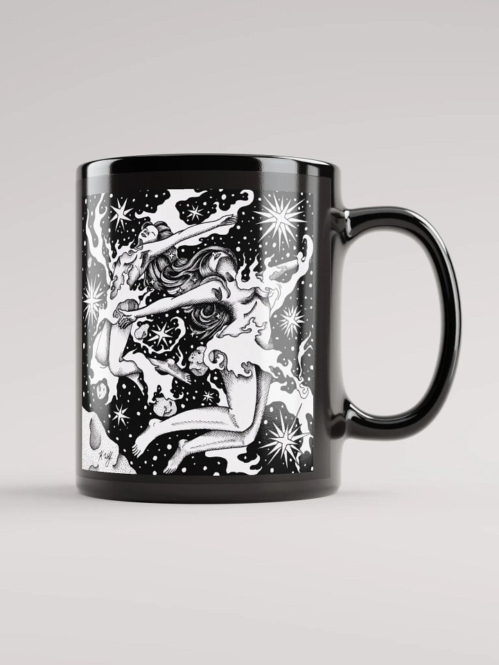 Gemini Zodiac, Black Glossy Mug product image (1)