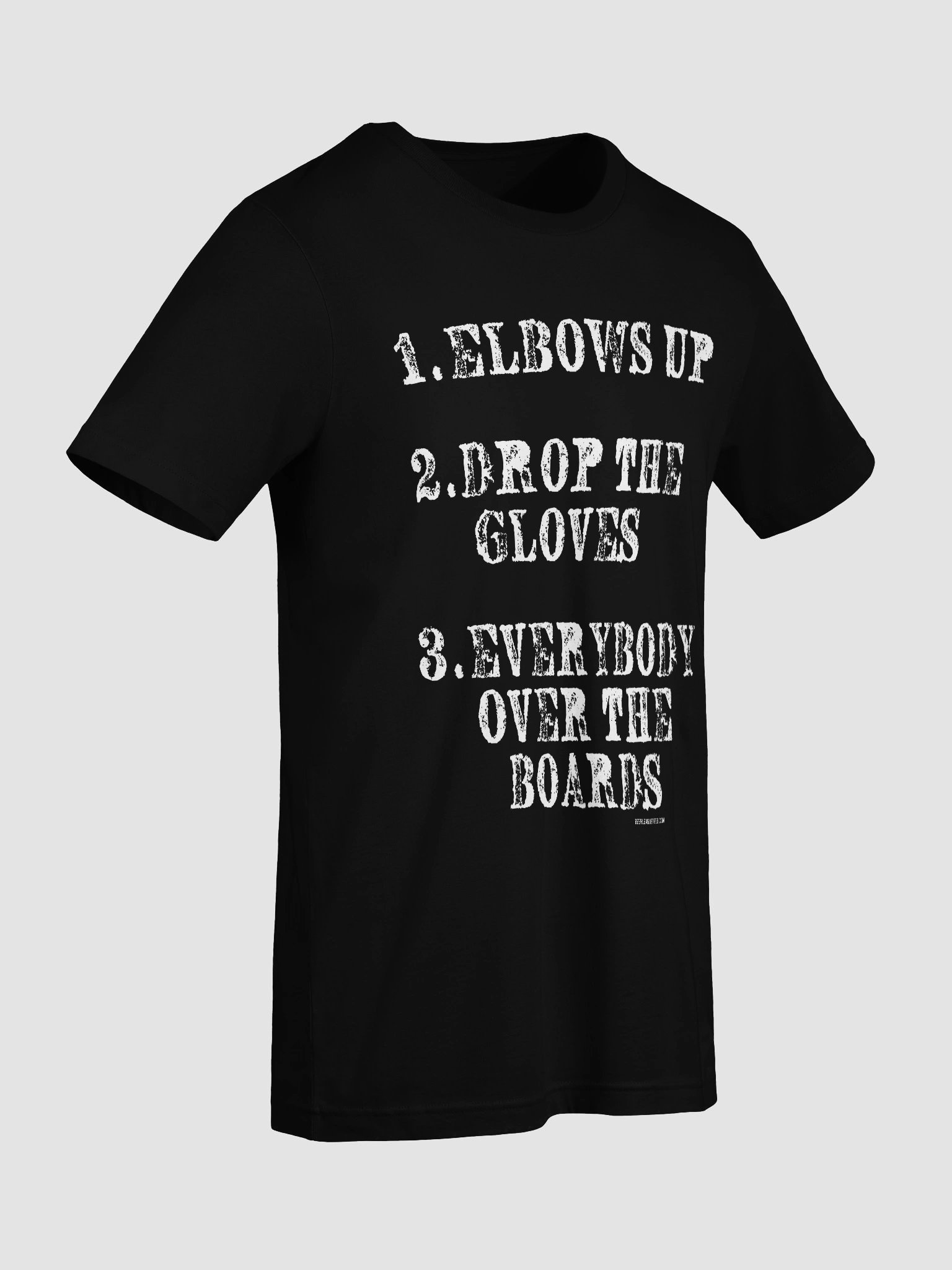 Funny Hockey T-Shirt - Everybody Over the Boards - Beer League Hockey Shirt for Men - Gift for Hockey Players Who Don't Back Down from Anyone product image (5)
