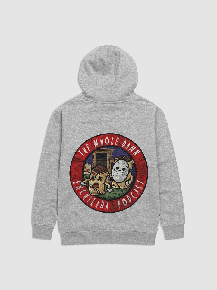 the whole damn enchilada logo hoodie grey product image (2)