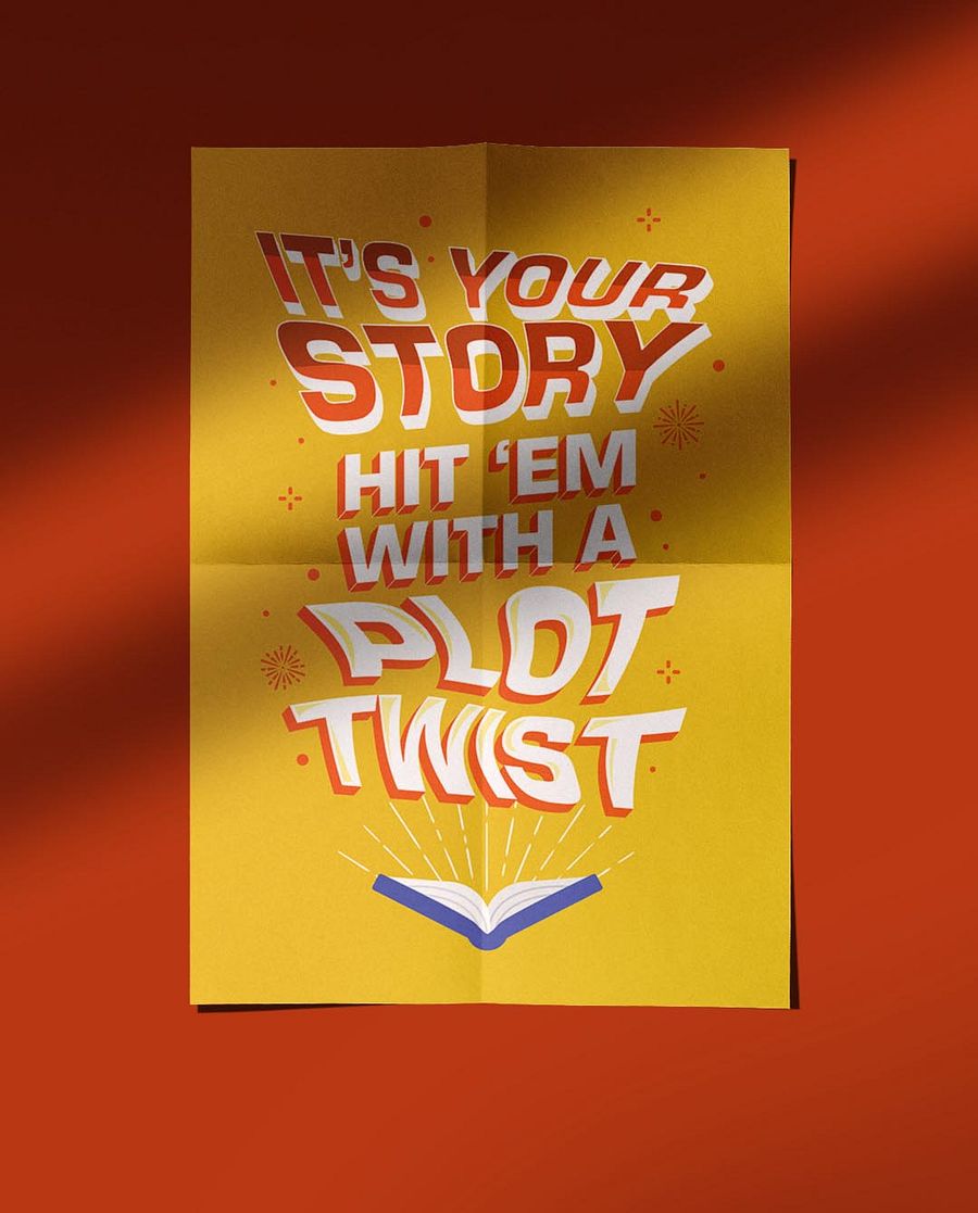 Plot Twist Quote Affirmation Printable Wall Art Decor - Instant Download product image (4)