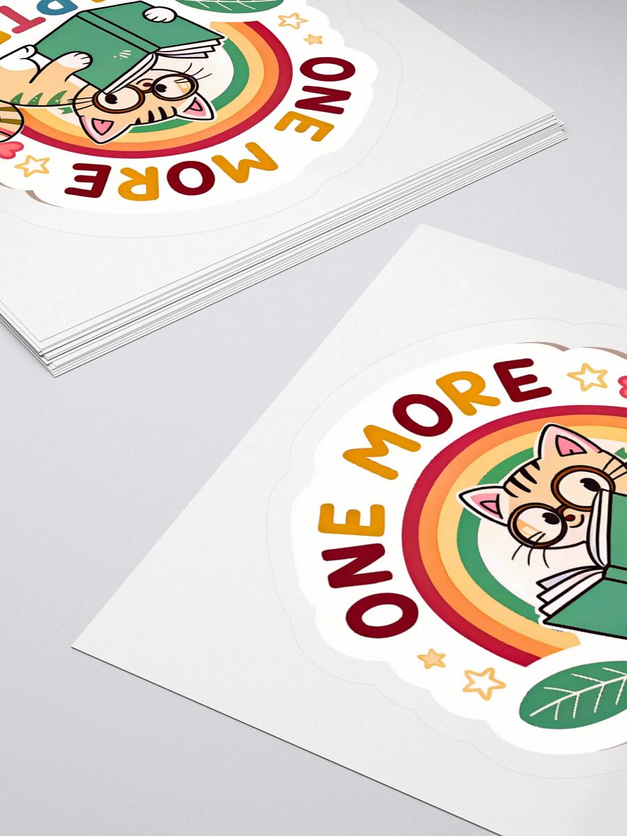 Rainbow Reading Cat Stickers product image (11)