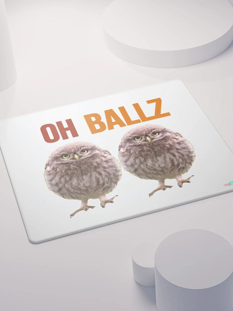 Oh Ballz Gaming Mouse Pad (White) product image (4)