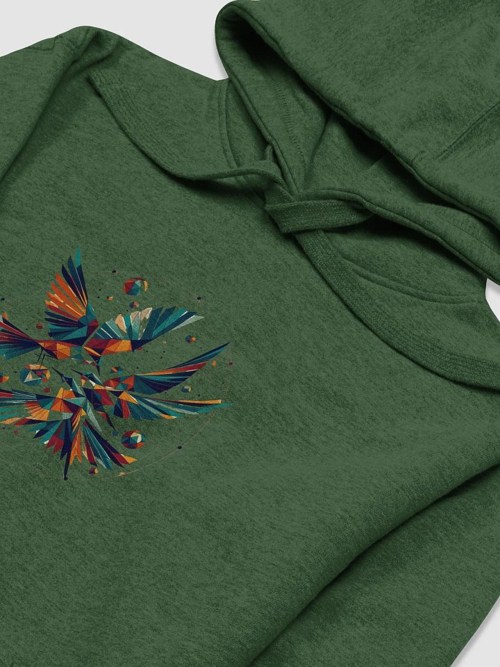 Avian Abstraction Unisex Hoodie - Geometric Art product image (2)