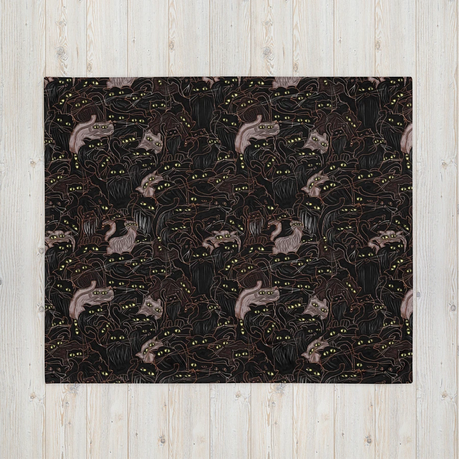 Black Cats Throw Blanket product image (16)