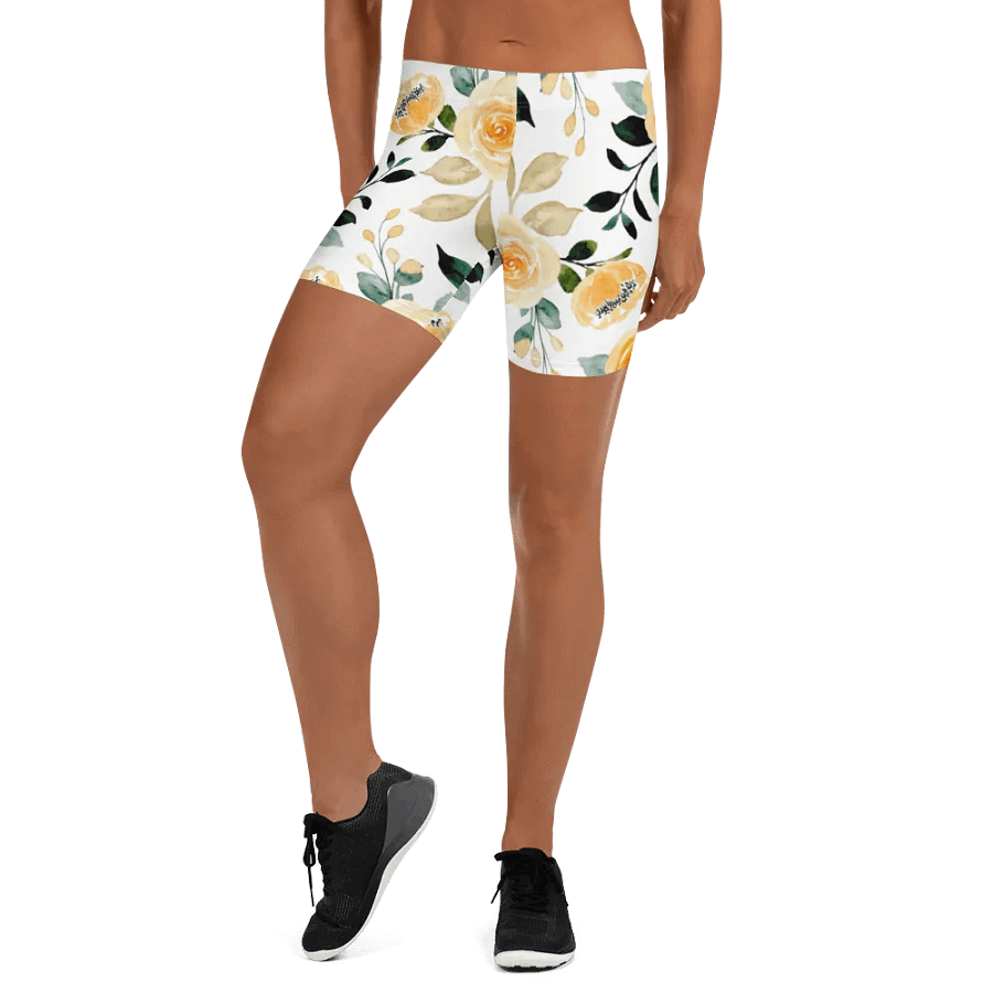 Yellow Roses Floral Shorts product image (7)
