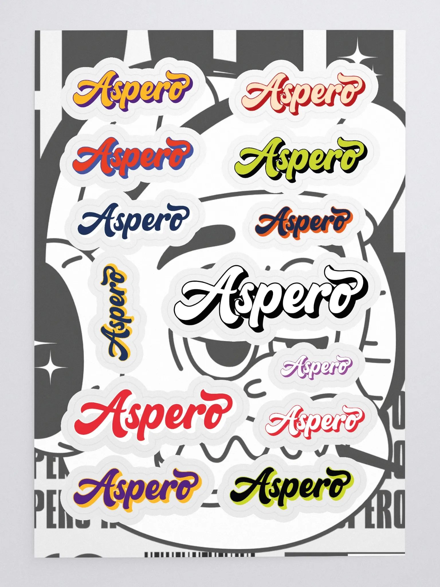 Aspero Typography Delight Sticker Sheet product image (3)