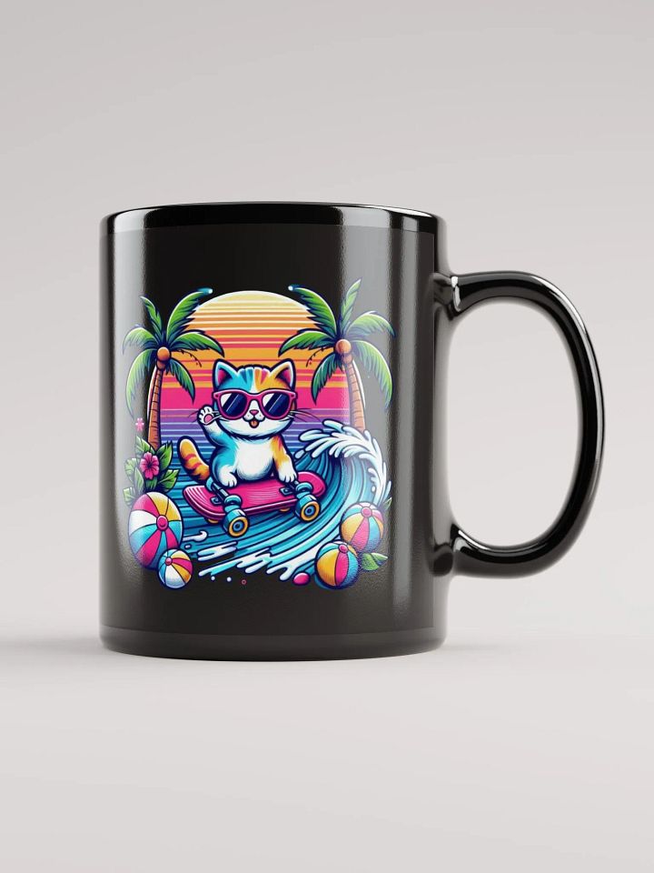 Elegant Black Glossy Mug - Premium Quality product image (1)