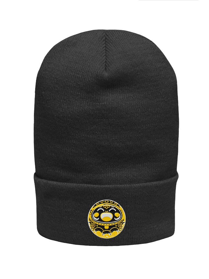 Black Daruma Beanie – Stylish Symbol of Resilience and Luck product image (1)