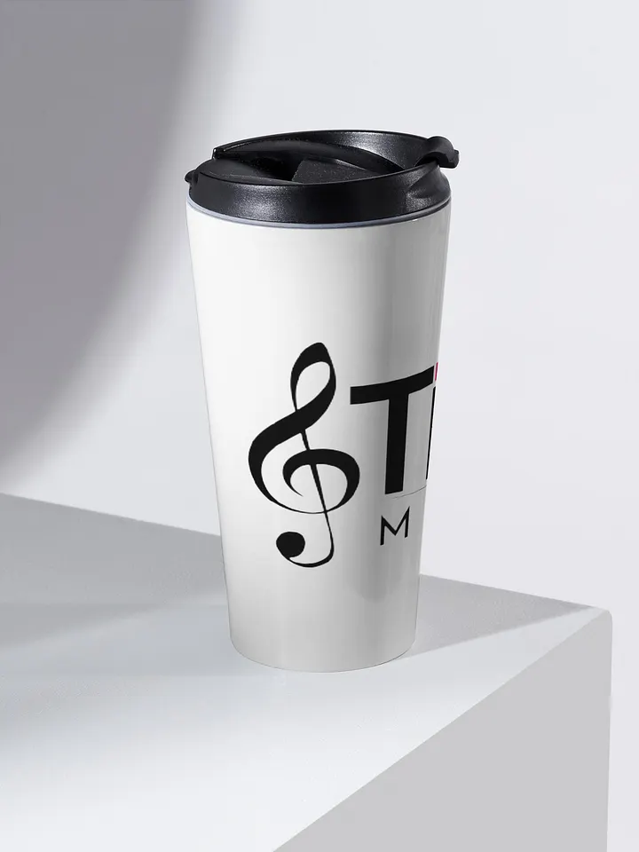 TDS Music White Stainless Steel Travel Mug product image (2)