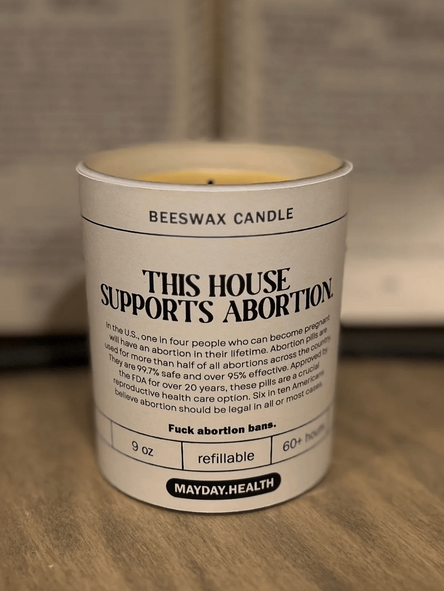 This House Supports Abortion | scented beeswax candle product image (4)