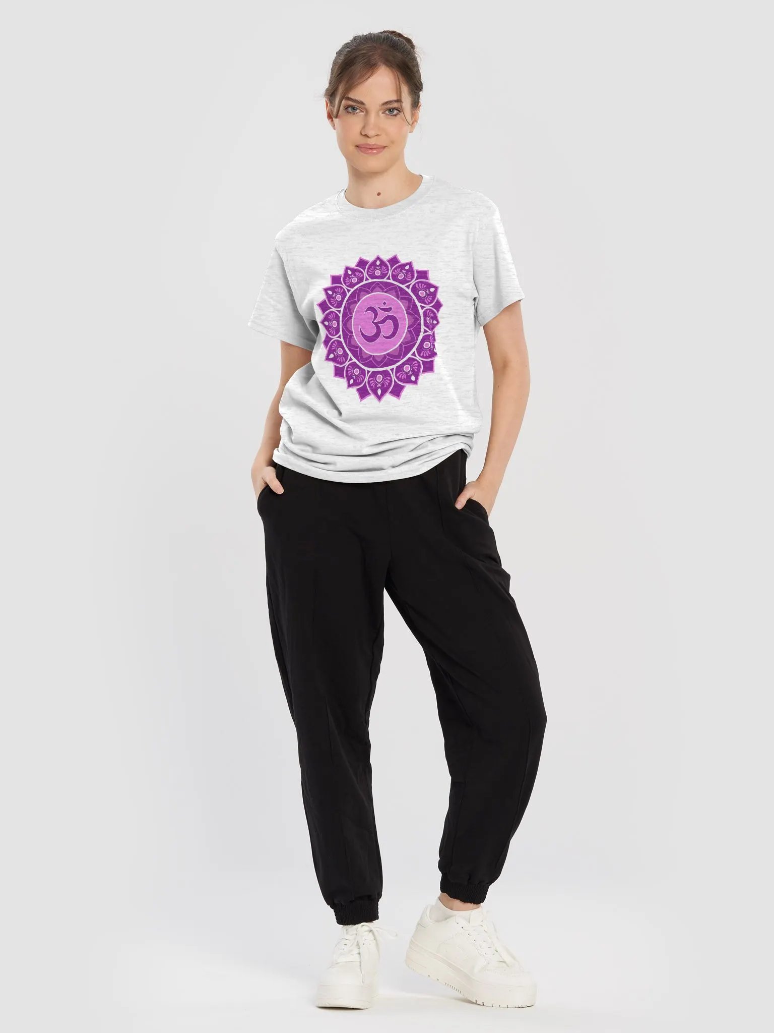 Om Symbol Lotus Mandala T-Shirt product image (33)