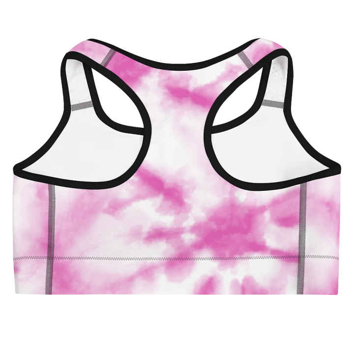 Highland Cow Blooms Breast Cancer Awareness Sports Bra product image (2)