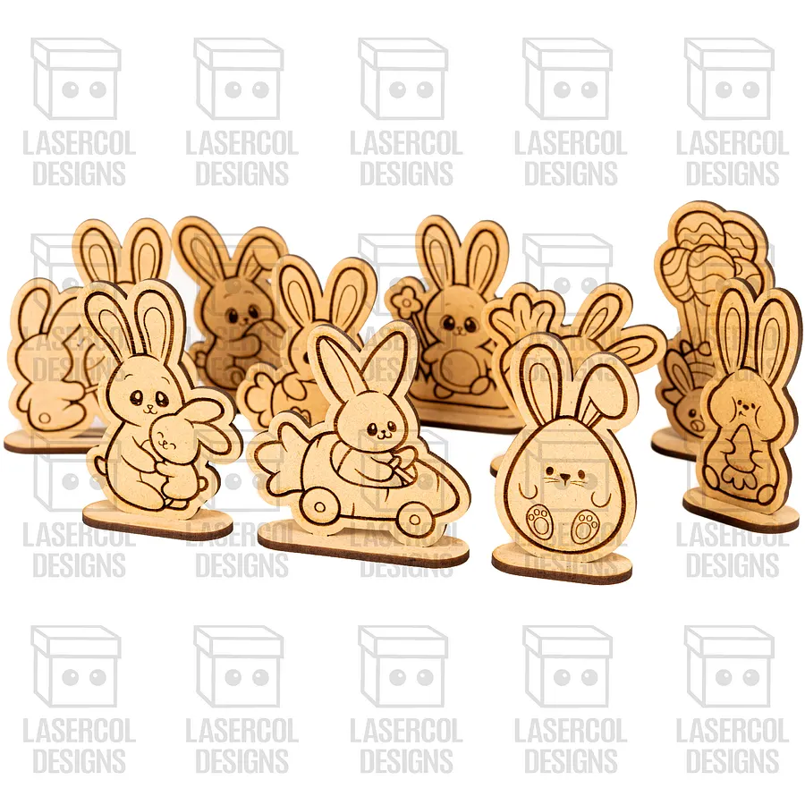 Easter Cutouts With Base Set 8 - Laser Cut Files product image (10)