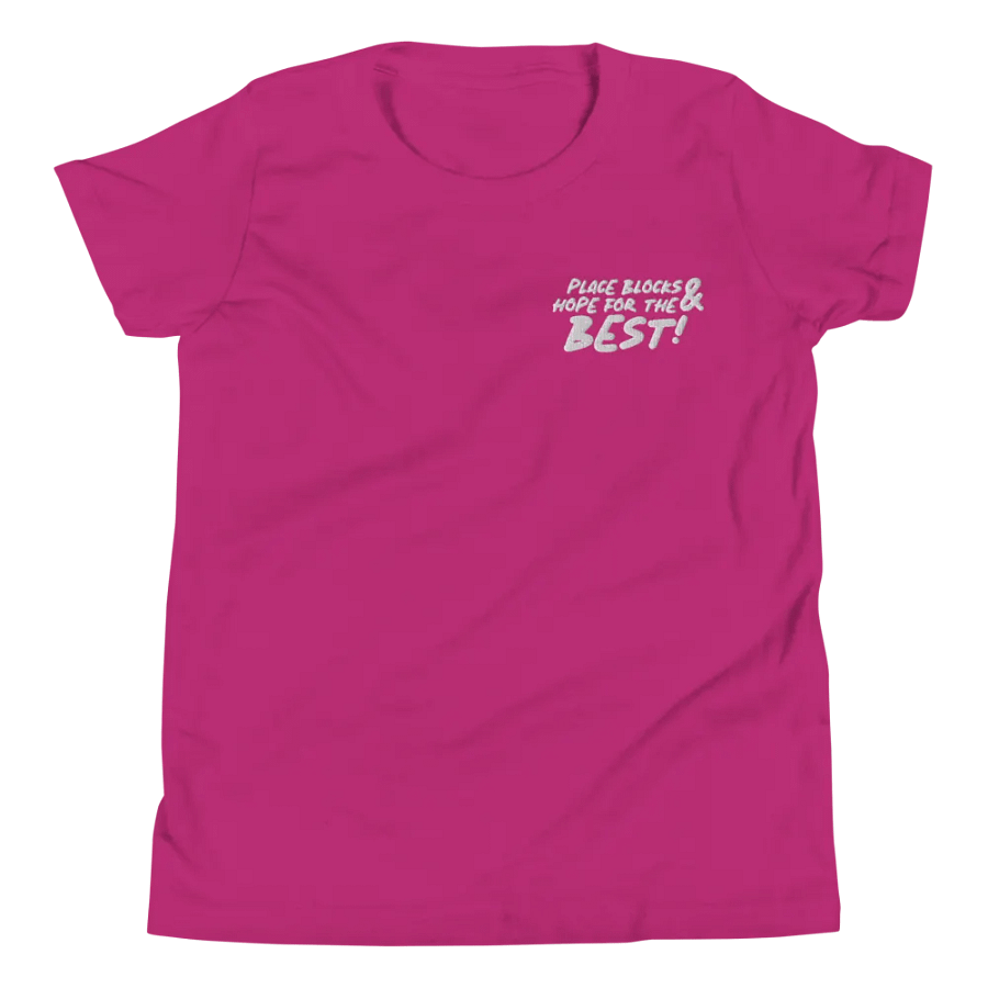 Youth 'Place Blocks & Hope For The Best' T-Shirt product image (2)