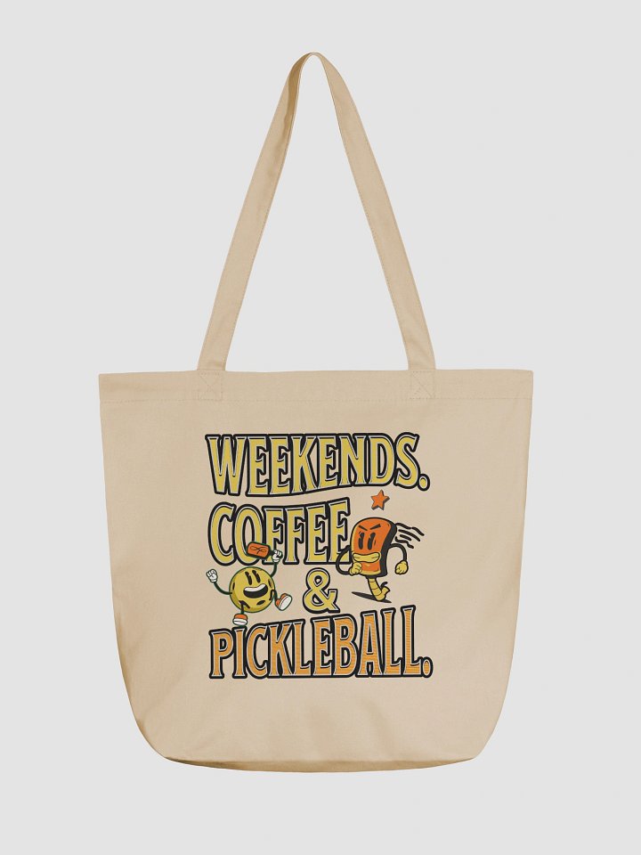 Weekends Coffee And Pickleball Fun Tote Bag product image (5)