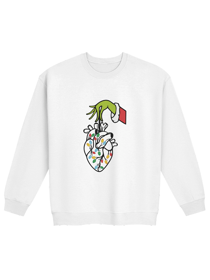 Christmas Grinch Heart Crewneck Sweatshirt product image (21)