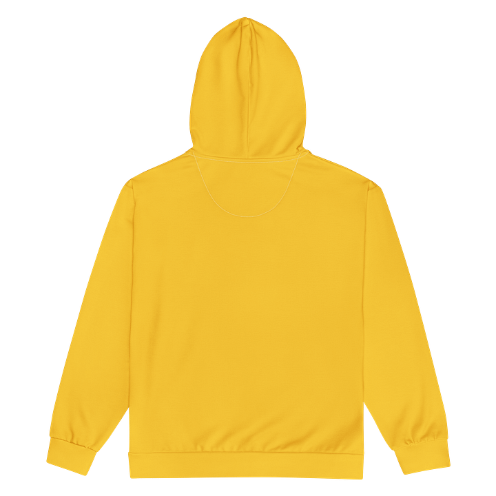 Mustard Yellow Solid Color Eco Friendly Unisex Zip Hoodie product image (2)