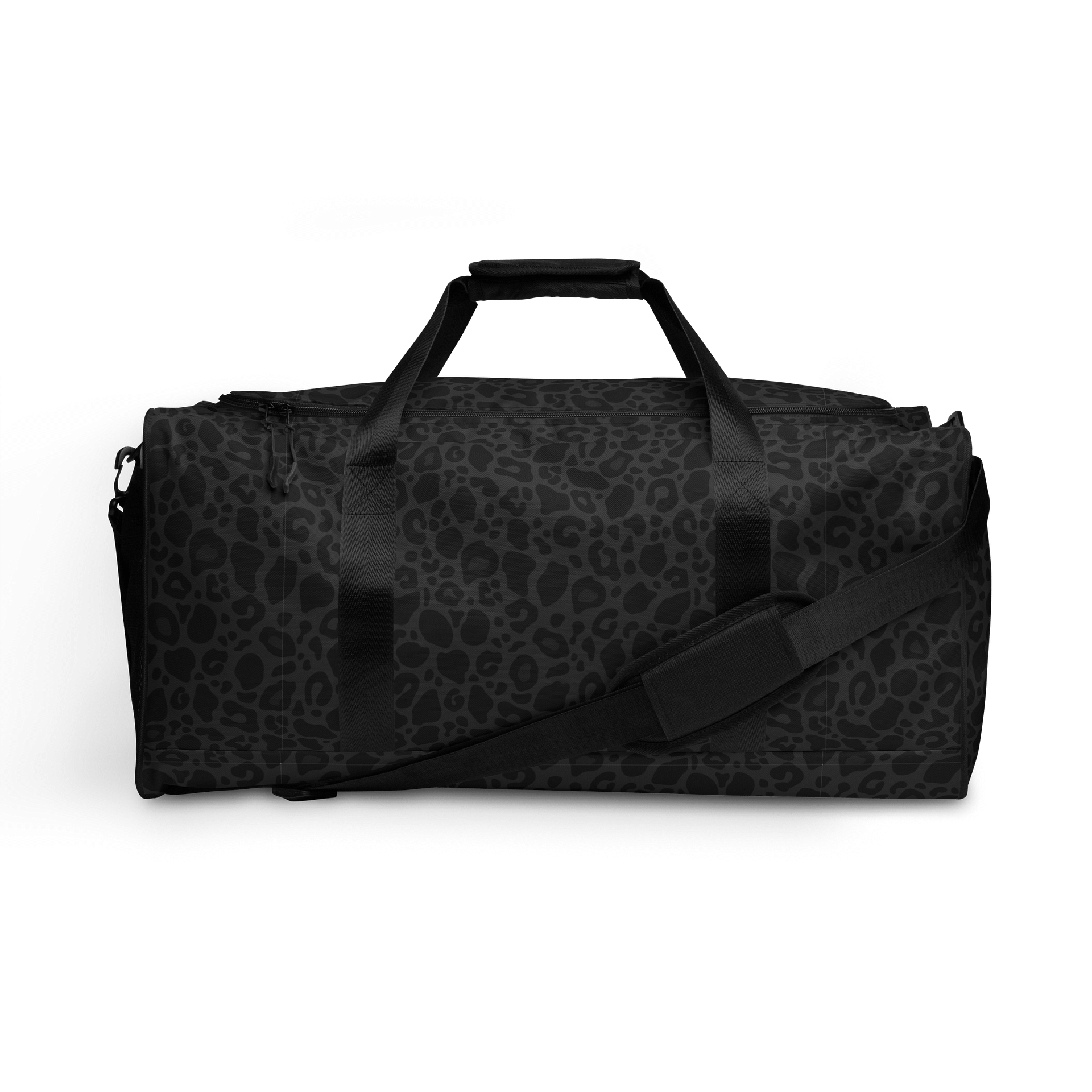 Trendy Black Leopard Print Duffle Bag: A Must-Have Accessory product image (1)