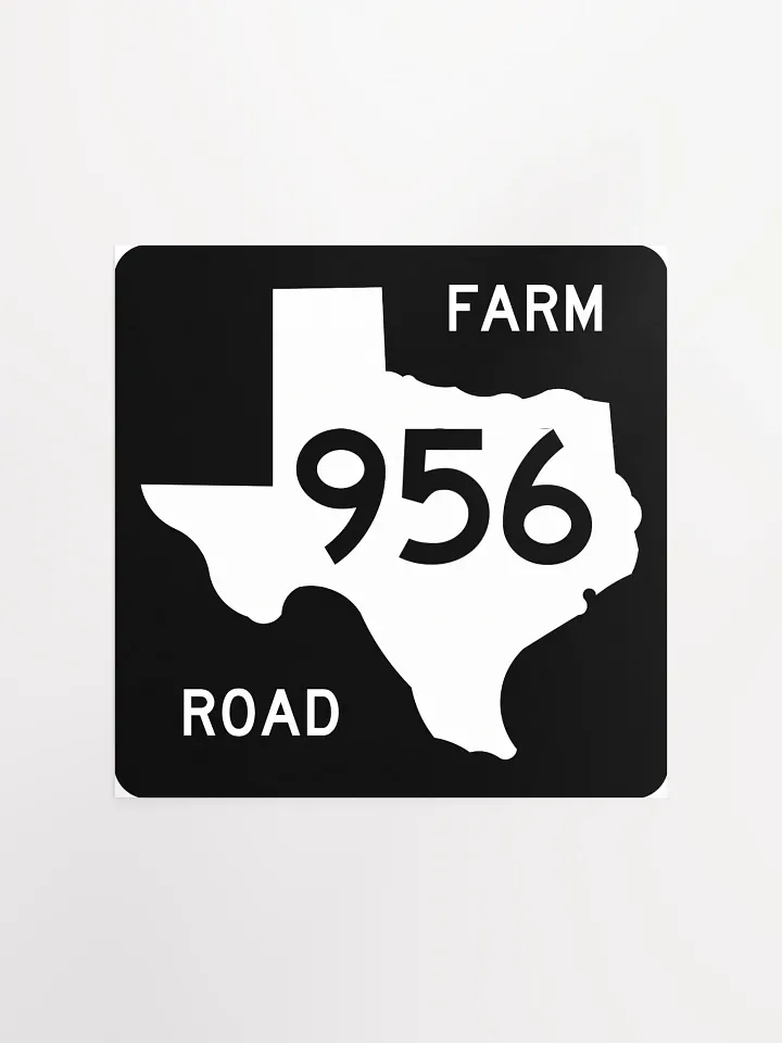 Texas Farm Road Sign FM 956 Poster product image (3)