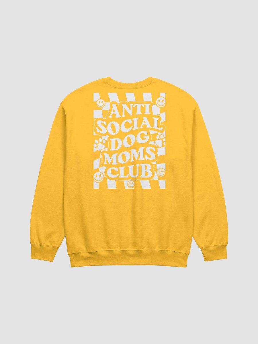 Anti Social Dog Moms Club Retro Checkerboard Sweatshirt | Funny Introvert Checkered Shirt for Dog Moms product image (14)